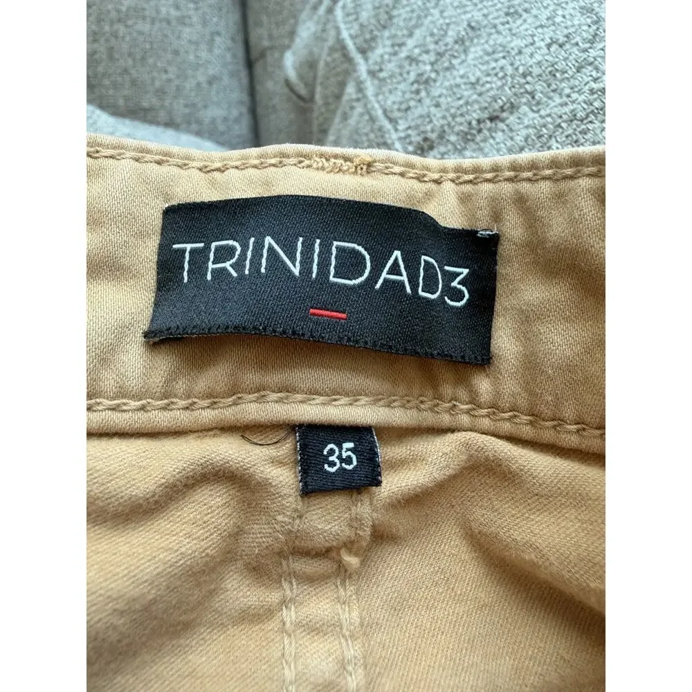 Trinidad 3 Boyer Mens 35 x 29 Tan Athletic Straight Leg Stretch Jeans USA Made